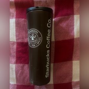 Starbucks Heritage Siren Brown Stainless Steel Pike Place Tumbler 20 Oz